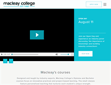 Tablet Screenshot of macleay.edu.au